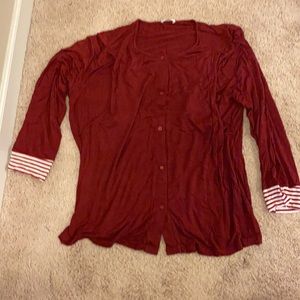 Ekouaer maternity and nursing shirt size L